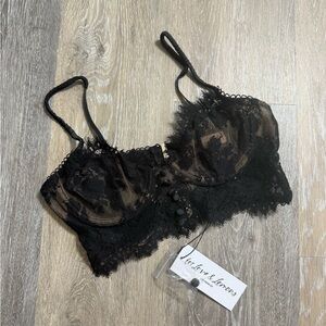 For Love and Lemons Long Line Lace Bra